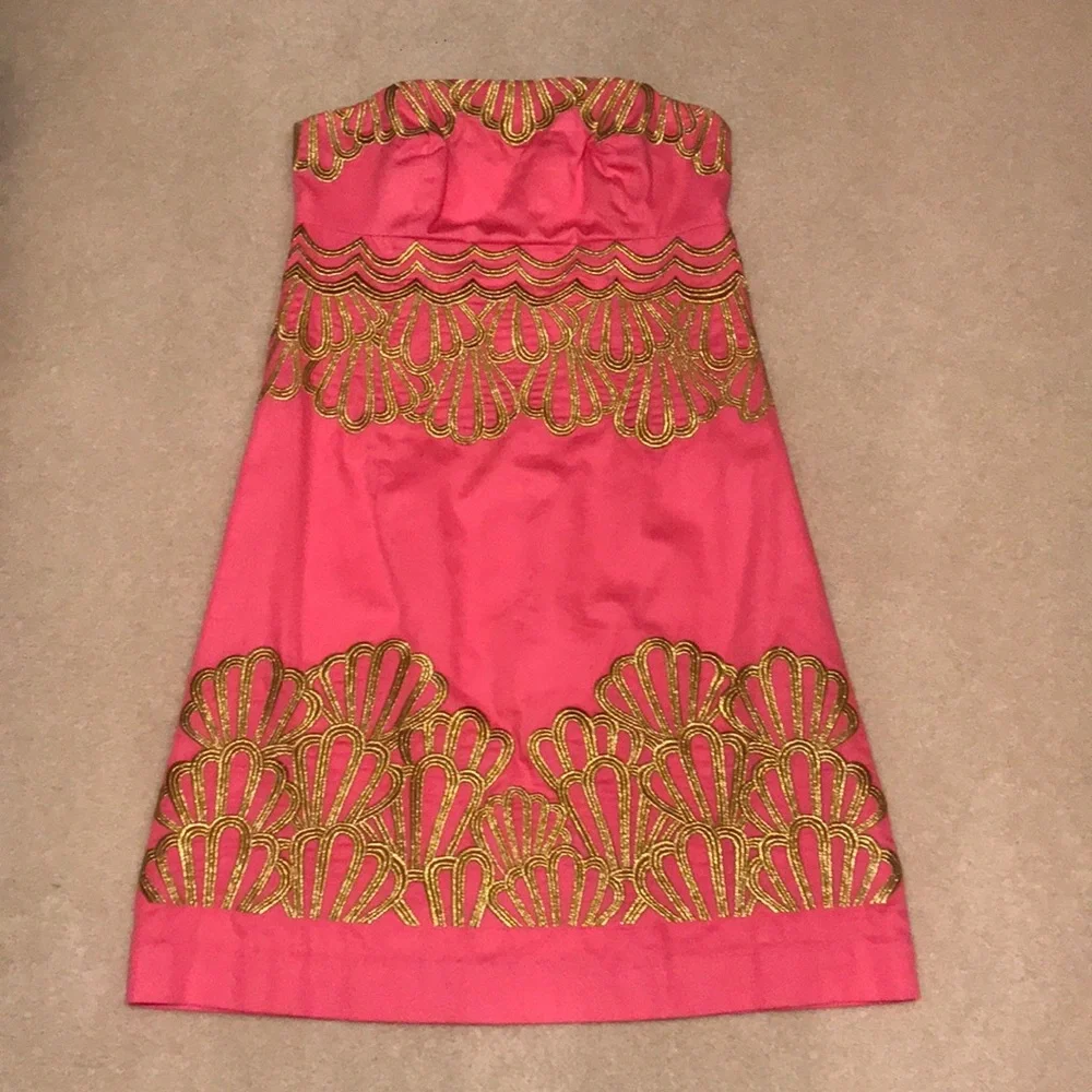 NWT Lilly Pulitzer pink embroidered Bowen dress size 0 - Picture 2 of 6